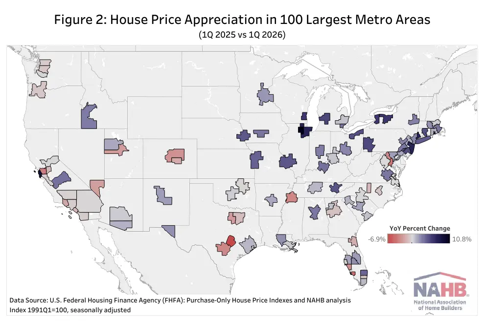 US House Prices Rise, Appreciation Slows