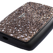 Metallic Stone Card Case Leather Side