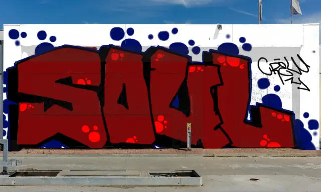 Graffiti artwork by rebus