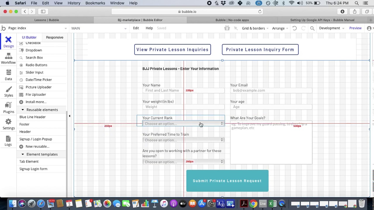 Bubble.io pour creer une application web