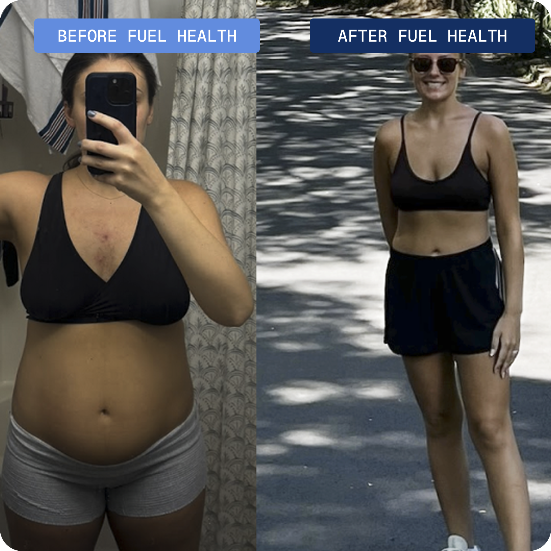 Before and after Fuel Health transformation