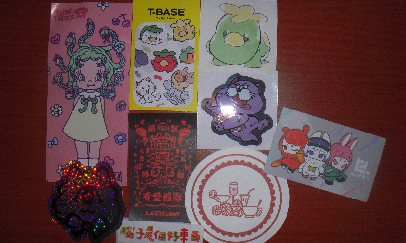 Photo of giveways haul.