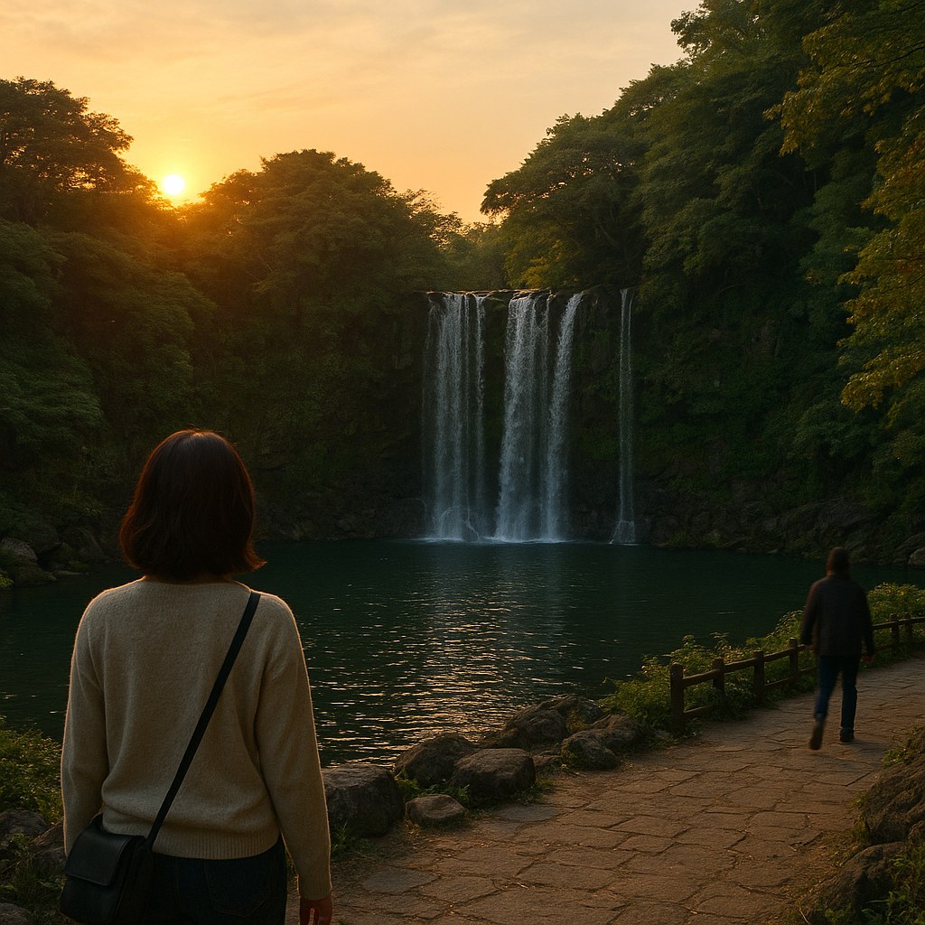 cheonjeyeon waterfall jungmun jeju