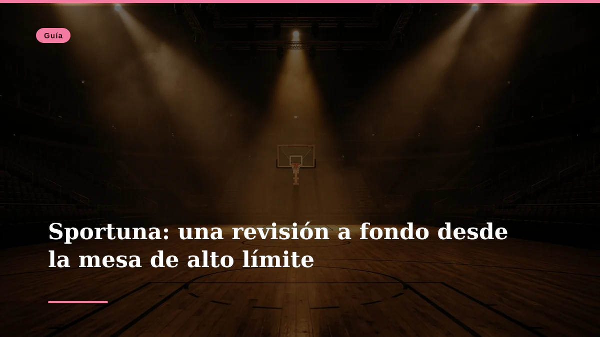 Sportuna: una revisión a fondo desde la mesa de alto límite