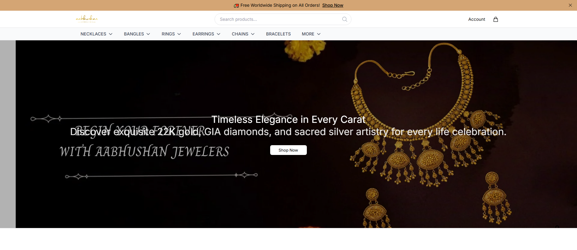 Stored capture of aabhushanjewelry.shop