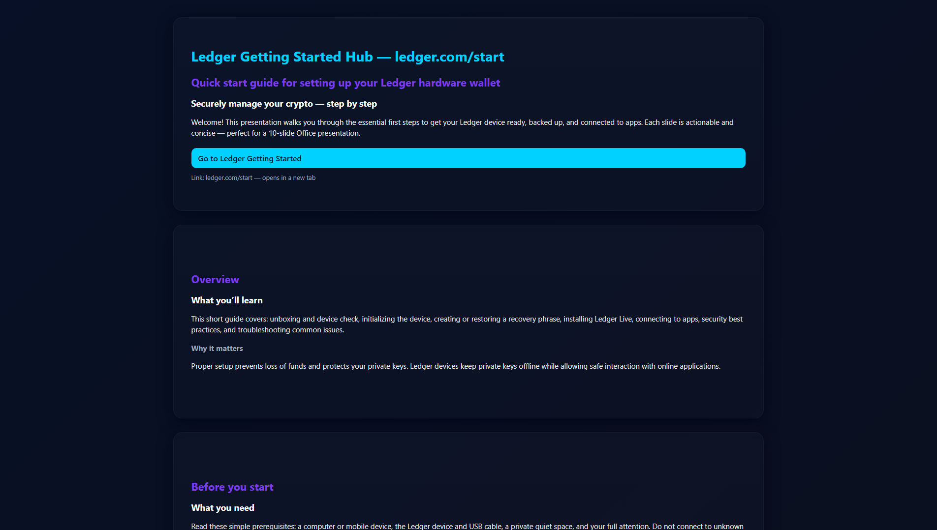 Stored capture of start--ledgor--io.pages.dev