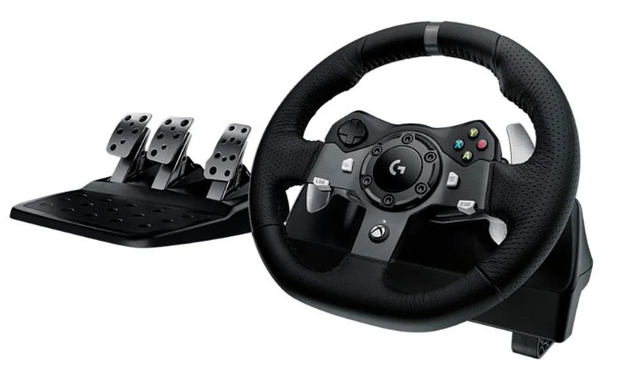 Volante Logitech G920 Driving Force para Xbox Series X|S, Xbox One e PC