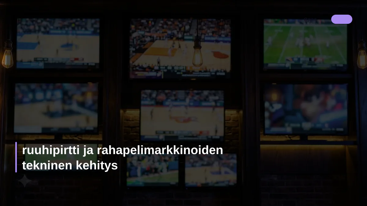 ruuhipirtti ja rahapelimarkkinoiden tekninen kehitys