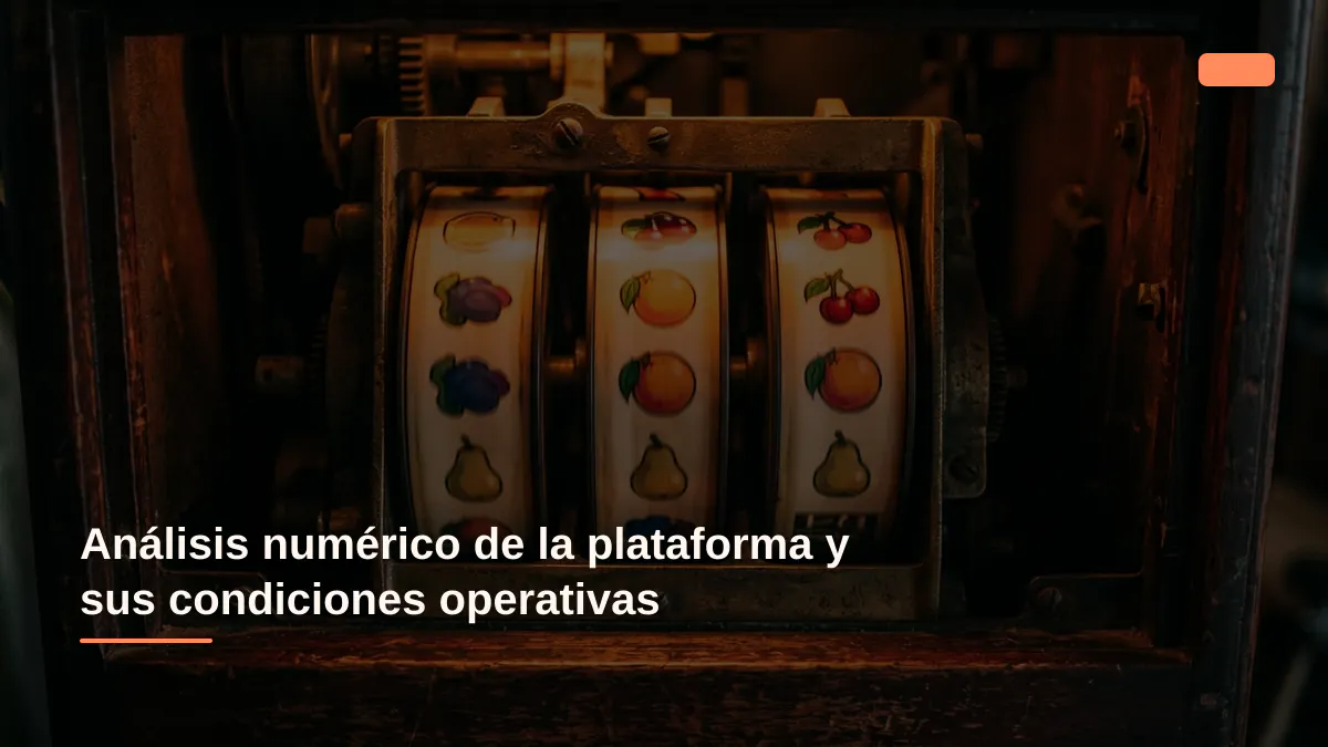 Análisis numérico de la plataforma y sus condiciones operativas