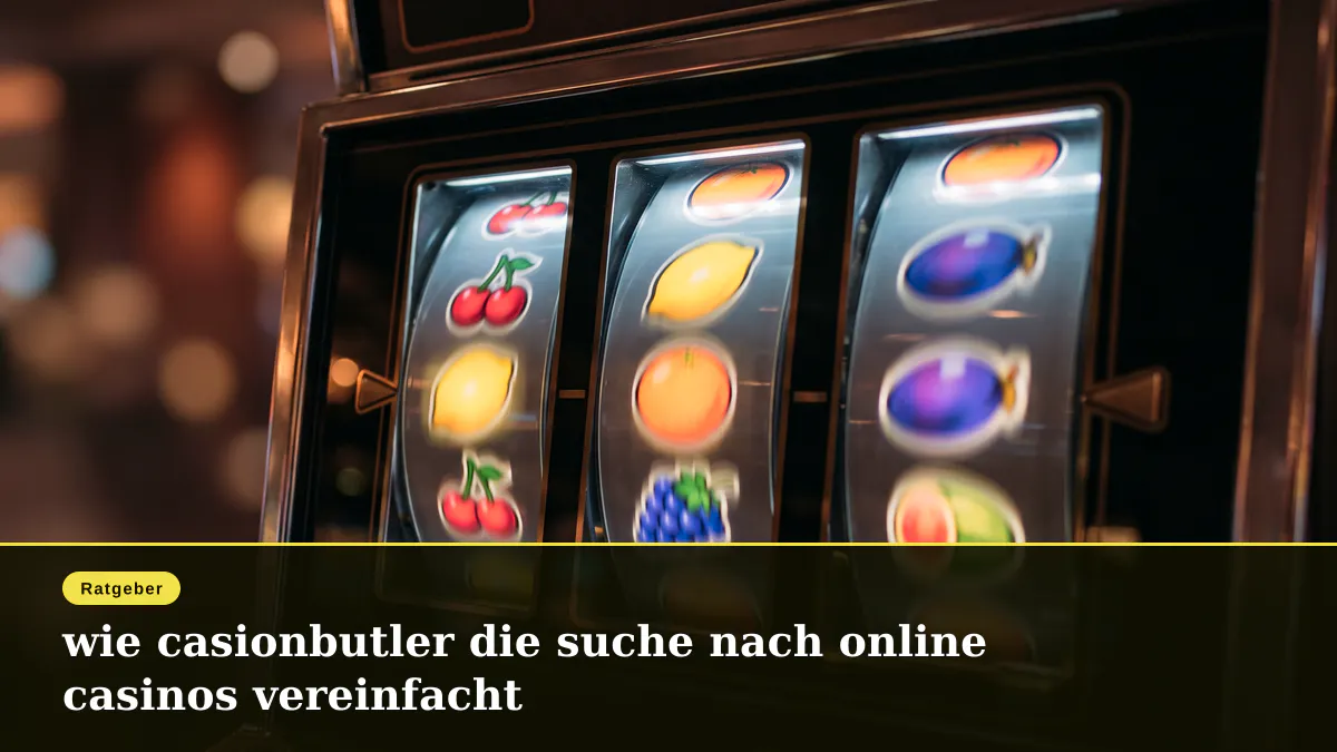 wie casionbutler die suche nach online casinos vereinfacht