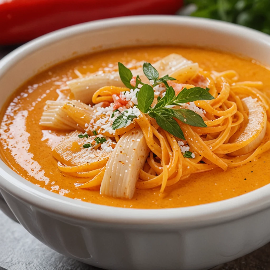 Red Pepper Cream Sauce with 5 Ingredients Recipe