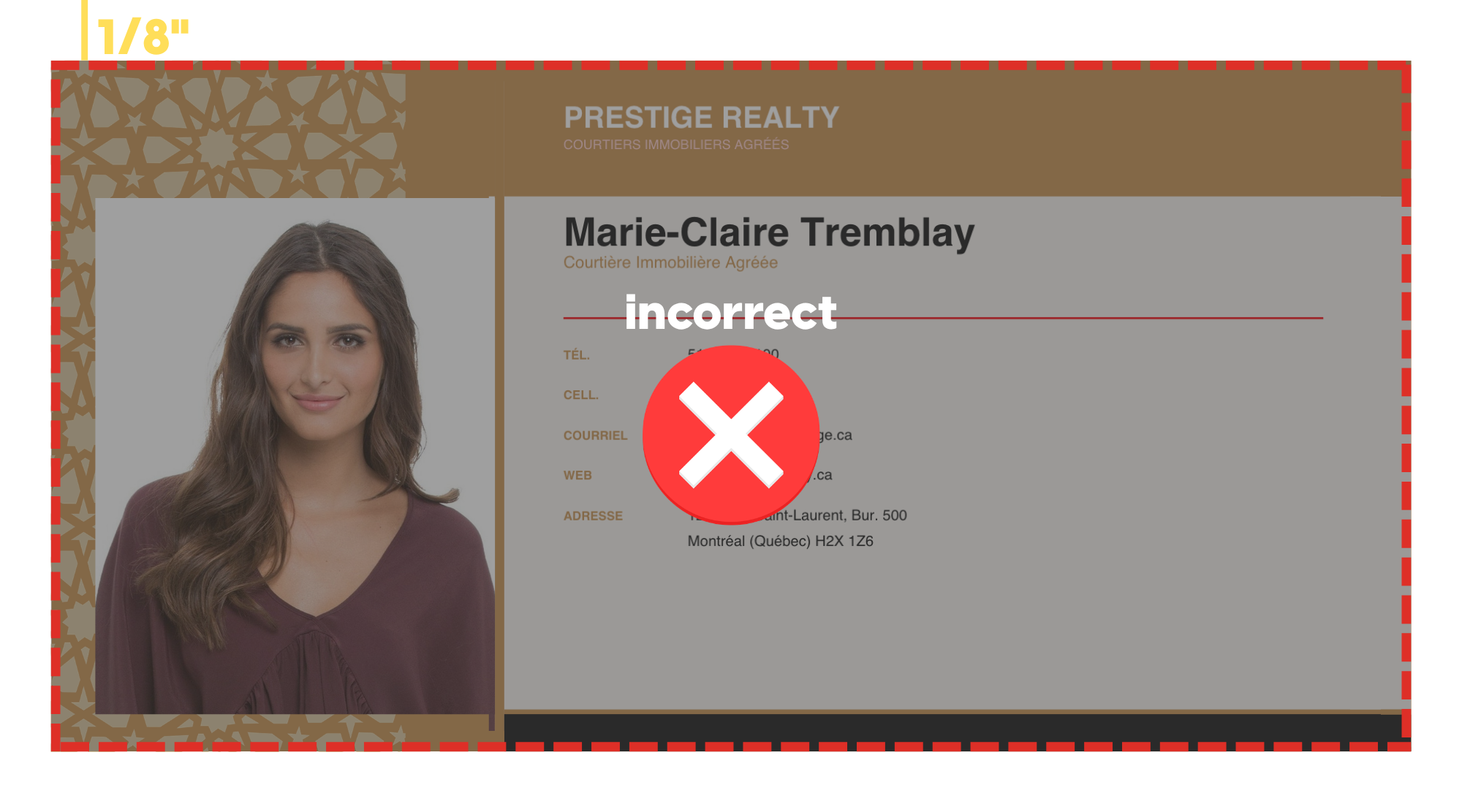 Exemple incorrect