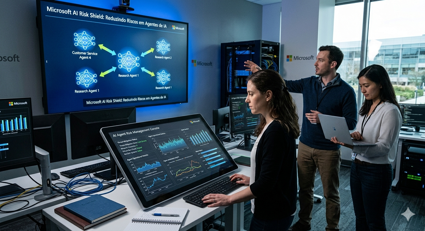 Microsoft cria ferramenta para reduzir riscos em agentes de inteligência artificial