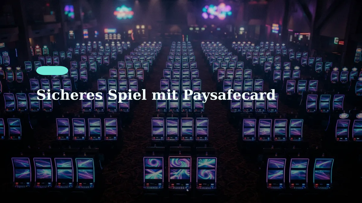 Sicheres Spiel mit Paysafecard