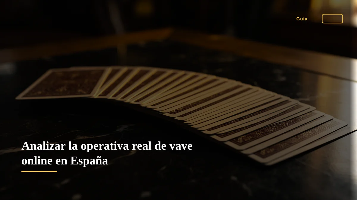 Analizar la operativa real de vave online en España