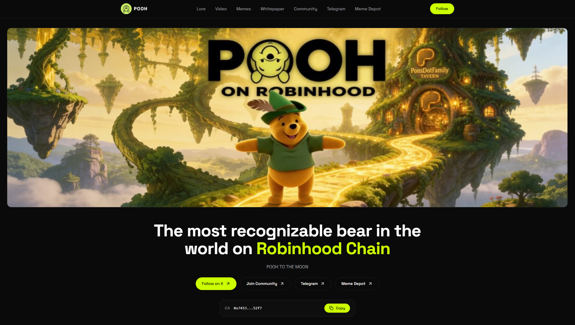 Stored capture of poohrobinhood.com