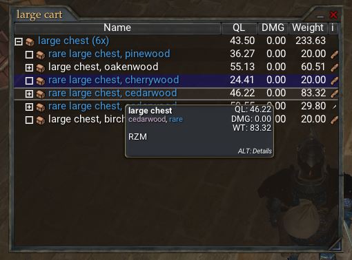 Large magical chest unloadable into the cart - Server Bugs - Wurm ...