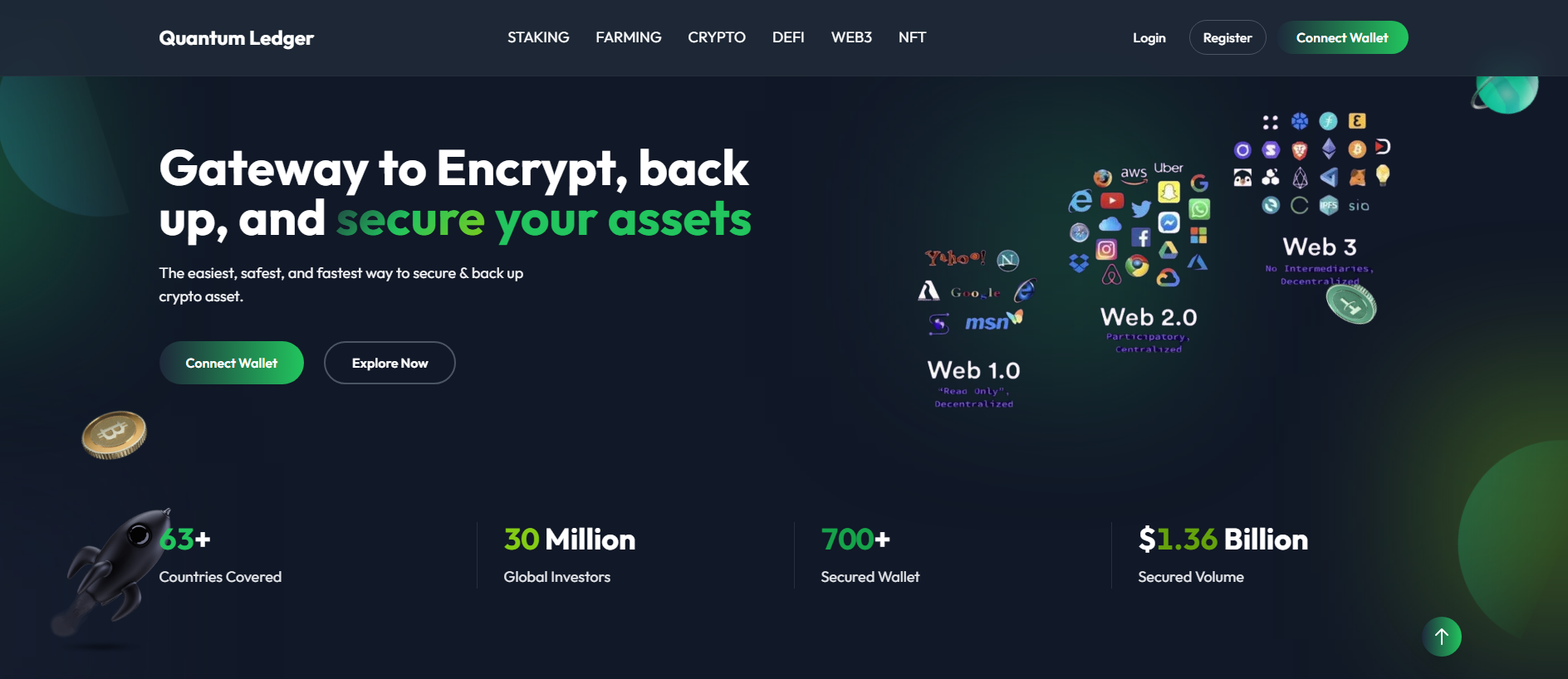 Screenshot of web3ledger-vault.com