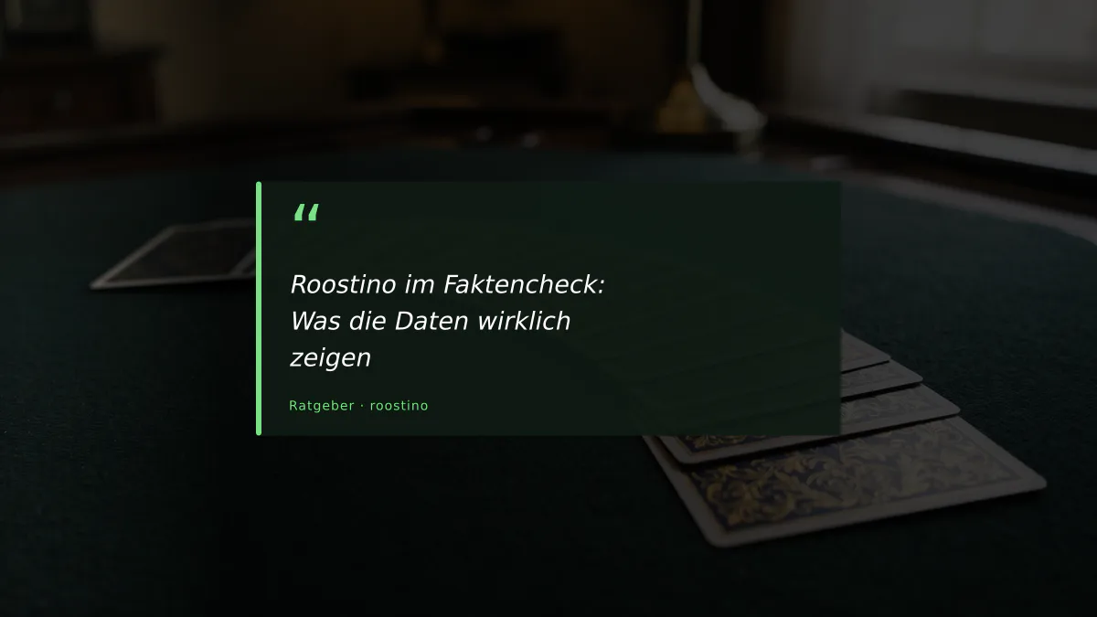 Roostino im Faktencheck: Was die Daten wirklich zeigen