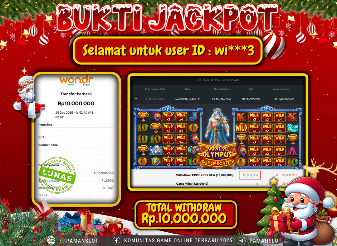 PAMANSLOT JACKPOT Game Zeus vs Hades - Gods of War Rp.10,000,000- LUNAS