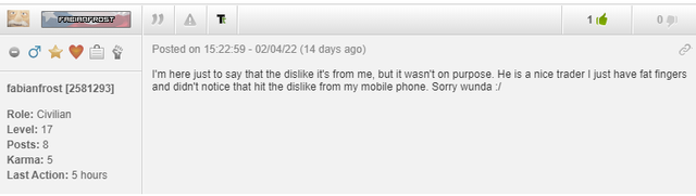mistake-dislike