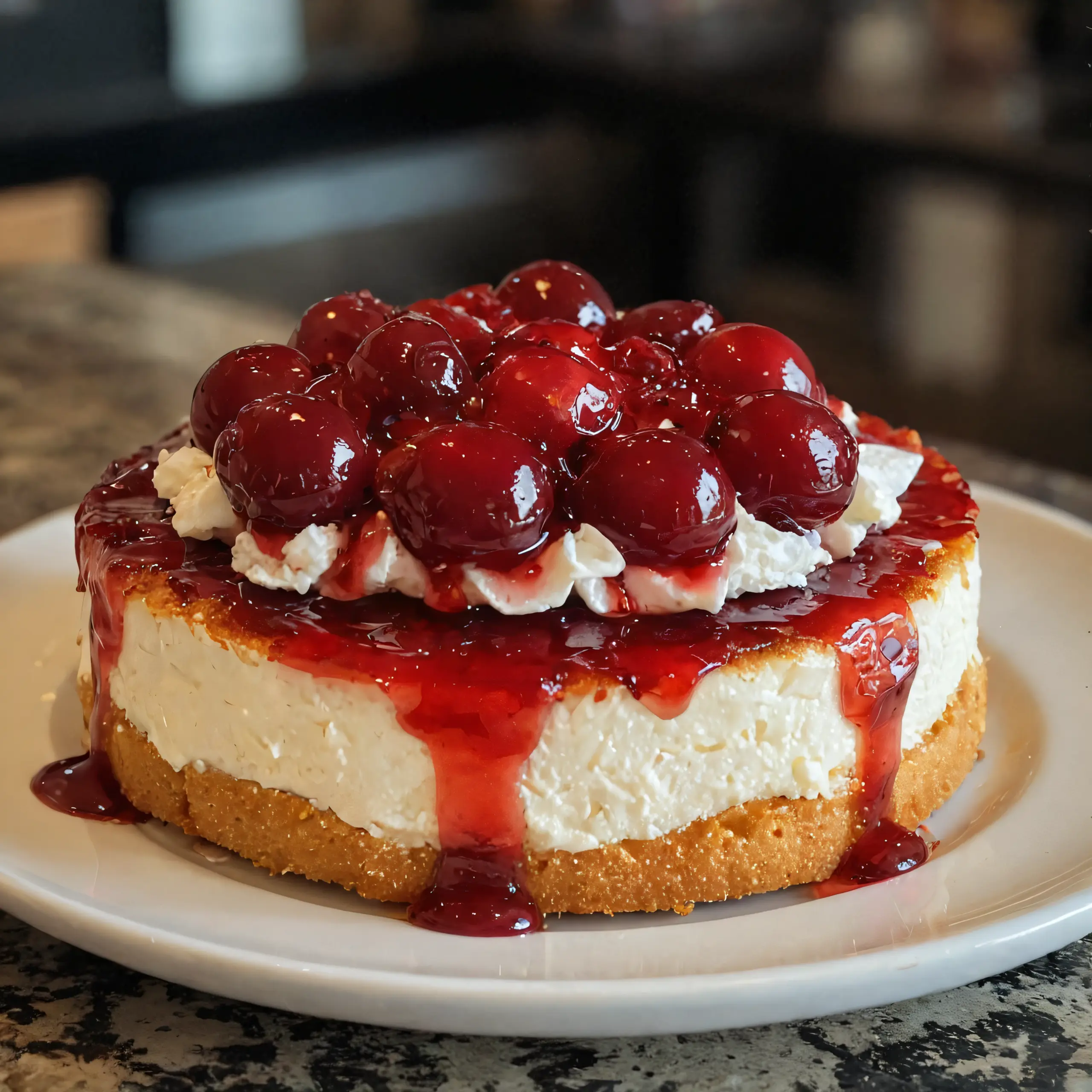 Delicious Cicis Cherry Dessert Pizza