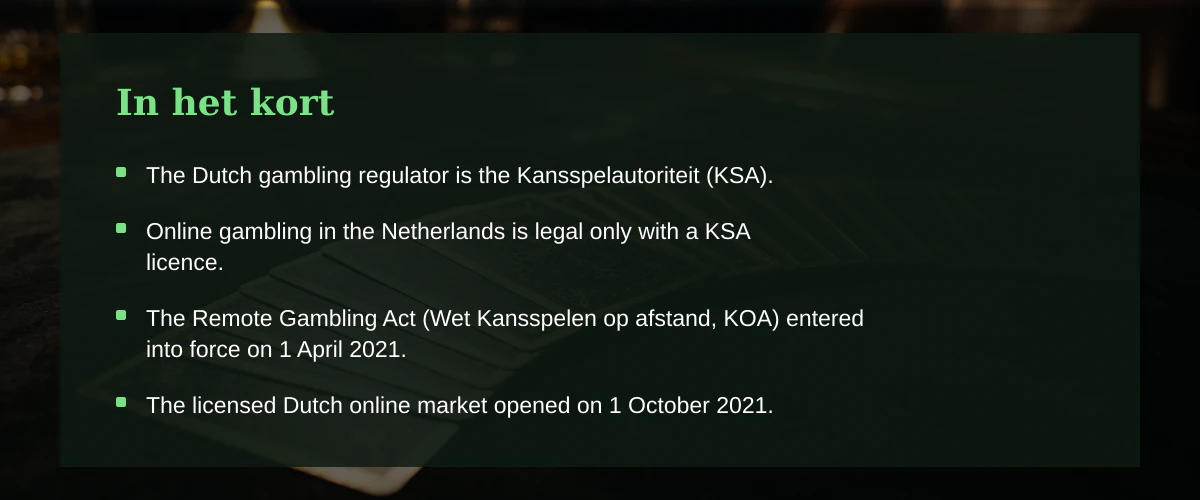 De koers bepalen in het nederlandse online casino speelveld — In het kort