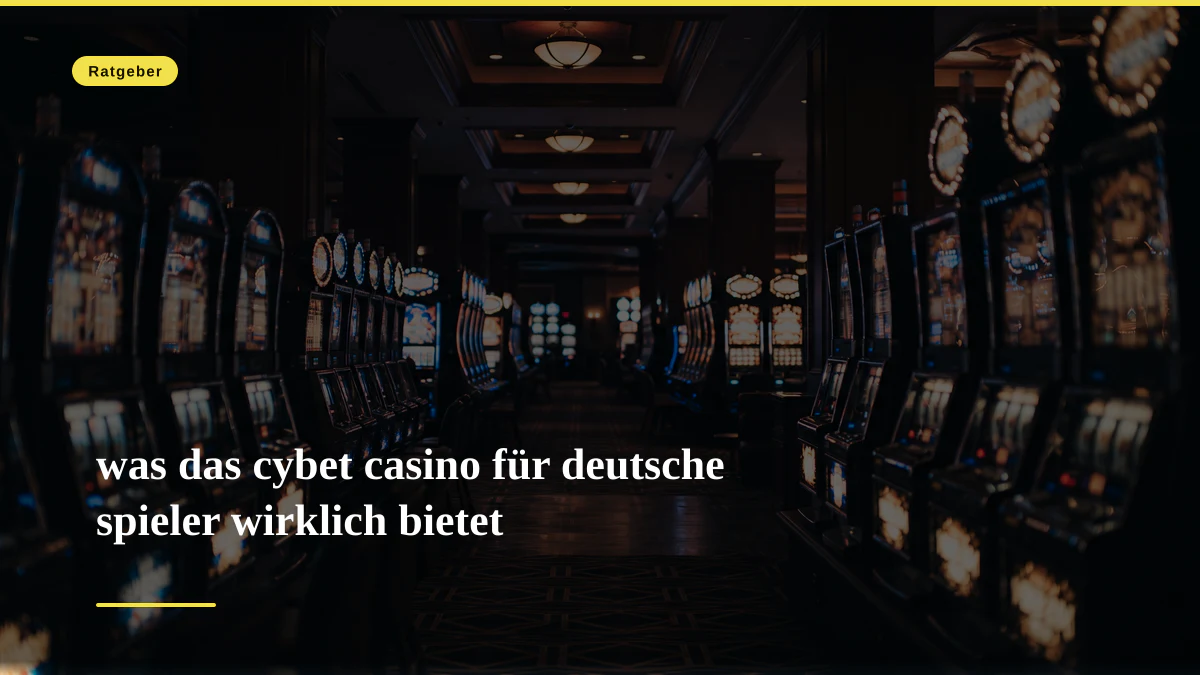 was das cybet casino für deutsche spieler wirklich bietet