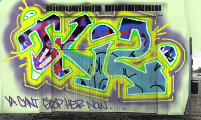 Graffiti artwork by Tkiz
