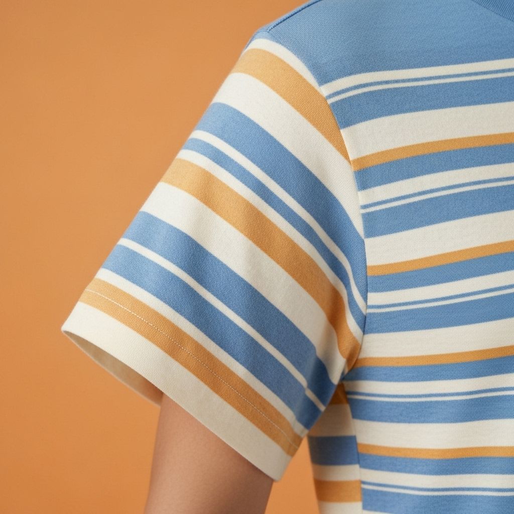 Sleeve Striped T-shirt