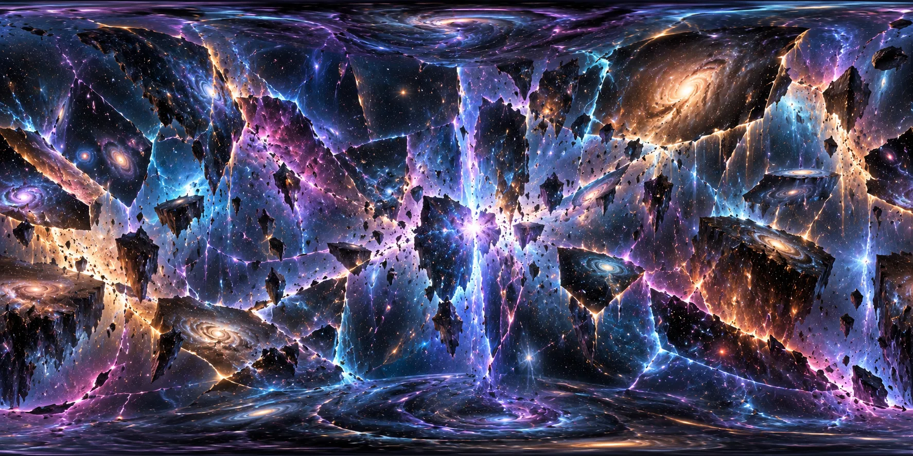 Room 06 — Cage Panorama A — Galactic Expanse — 360 degree equirectangular