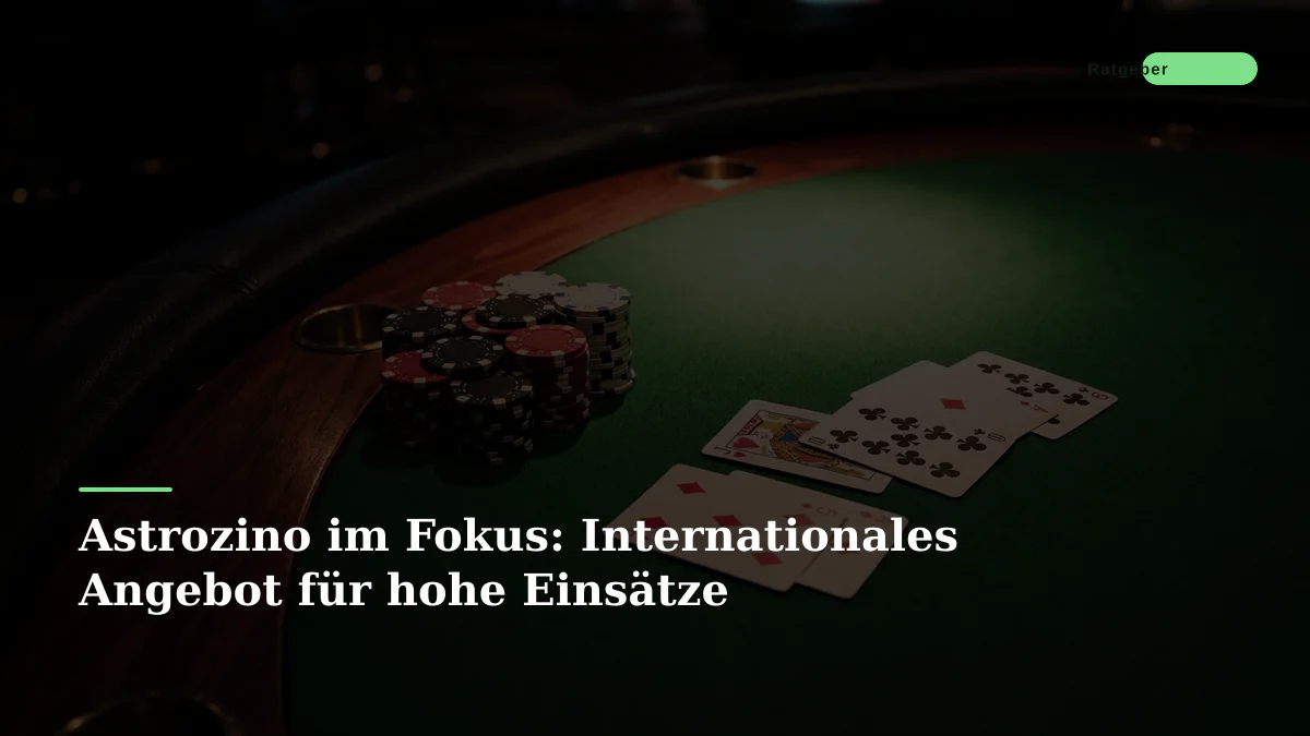 Astrozino im Fokus: Internationales Angebot für hohe Einsätze