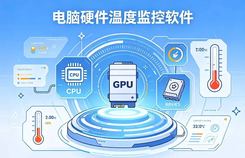 电脑硬件温度监控软件，实时监测+免费轻量