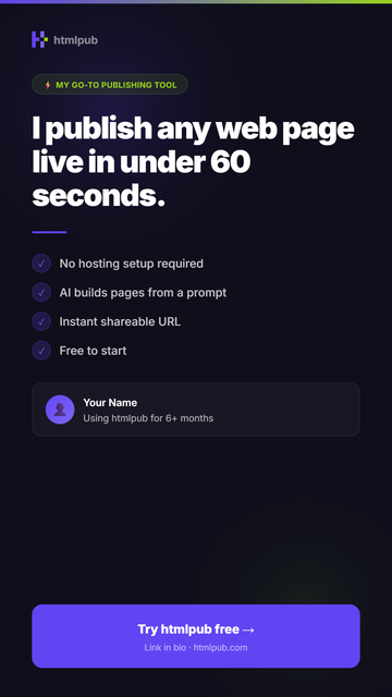 htmlpub affiliate story