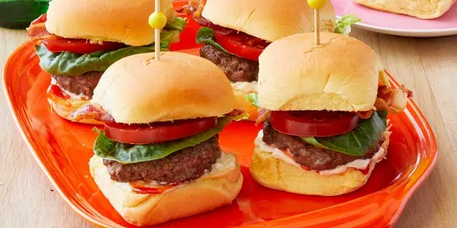 Mini BLT Cheeseburgers for Crowd-Pleasing Snacking