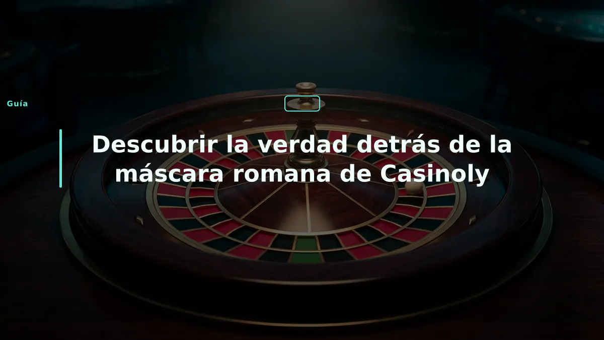Descubrir la verdad detrás de la máscara romana de Casinoly