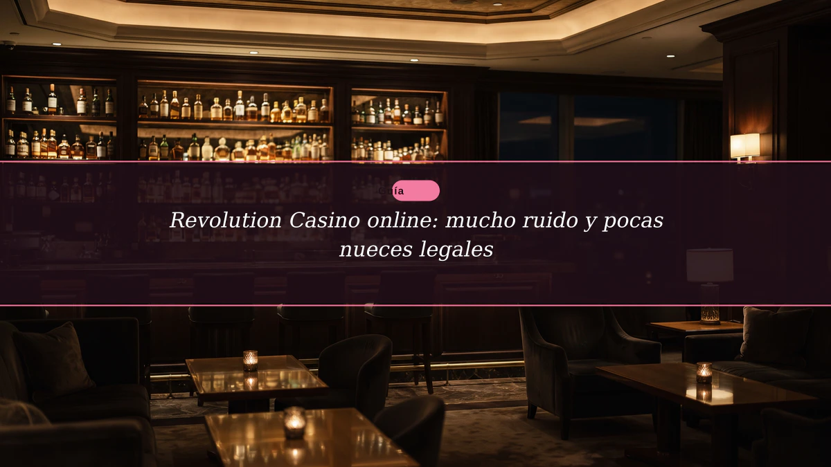 Revolution Casino online: mucho ruido y pocas nueces legales