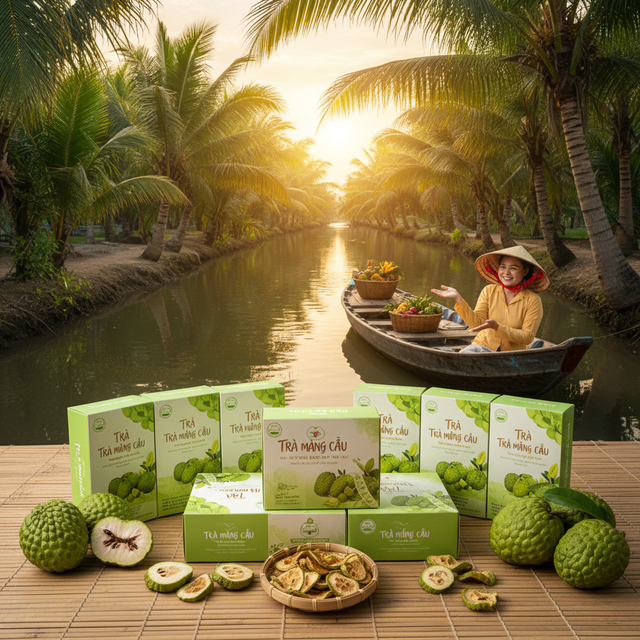 Trà mãng cầu tặng người thân: món quà giản dị nhưng đầy quan tâm