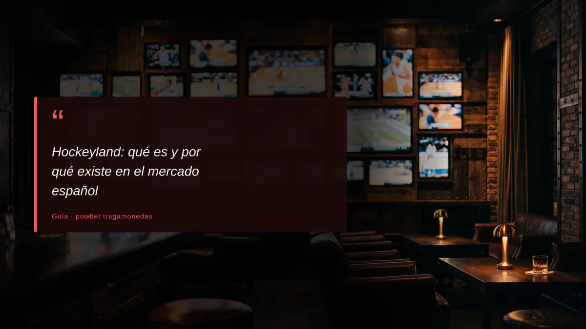Hockeyland: qué es y por qué existe en el mercado español
