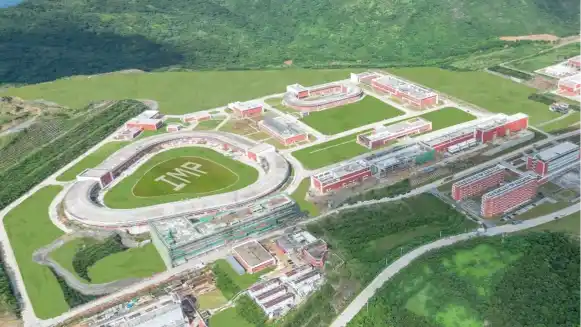 An aerial photo of the High Intensity heavy-ion Accelerator Facility. /Institute of Modern Physics, Chinese Academy of Sciences