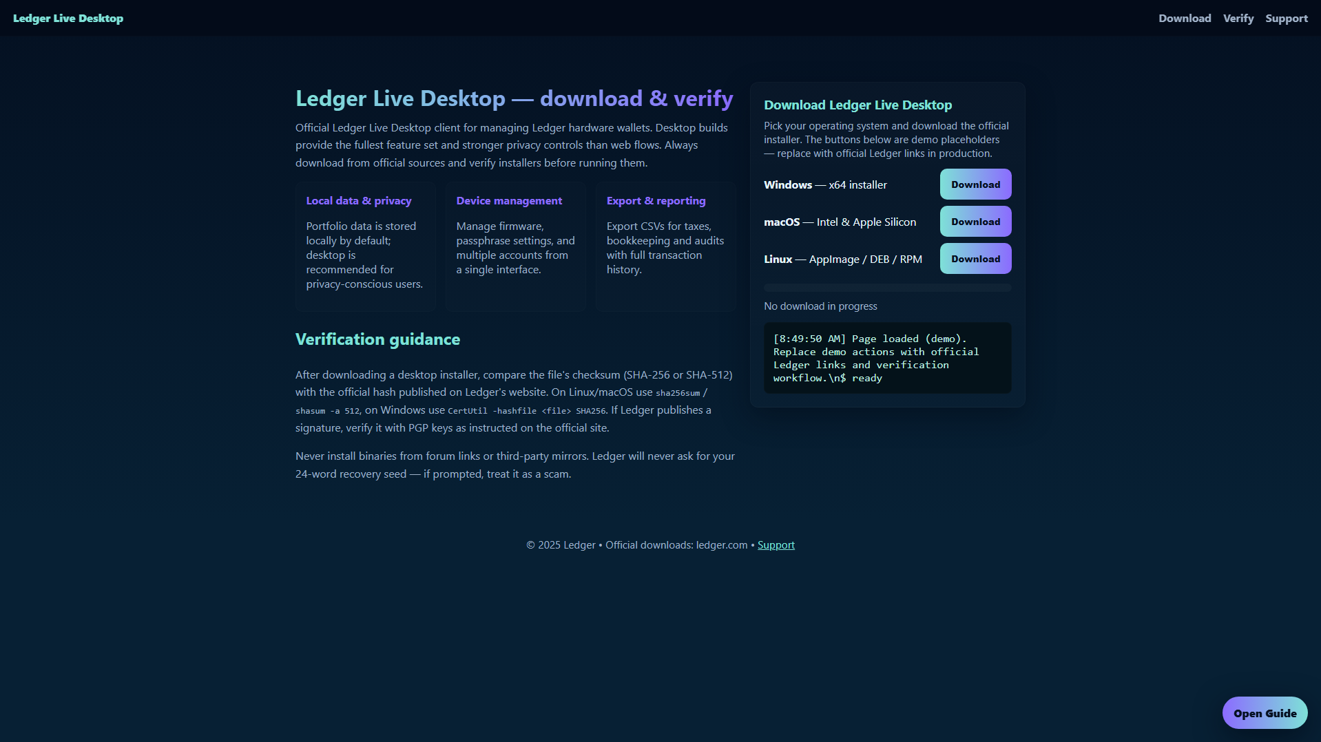 Stored capture of ledgzer-live-desktop.pages.dev