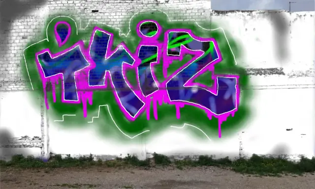 Graffiti artwork by Tkiz