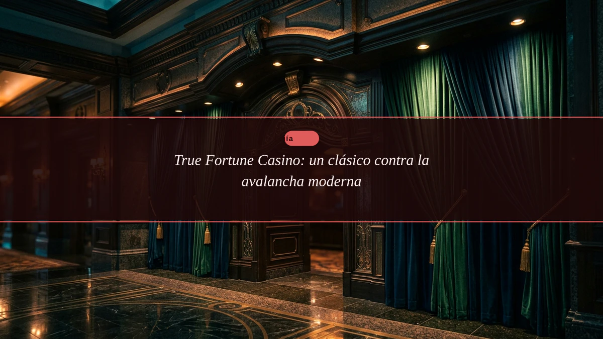 True Fortune Casino: un clásico contra la avalancha moderna