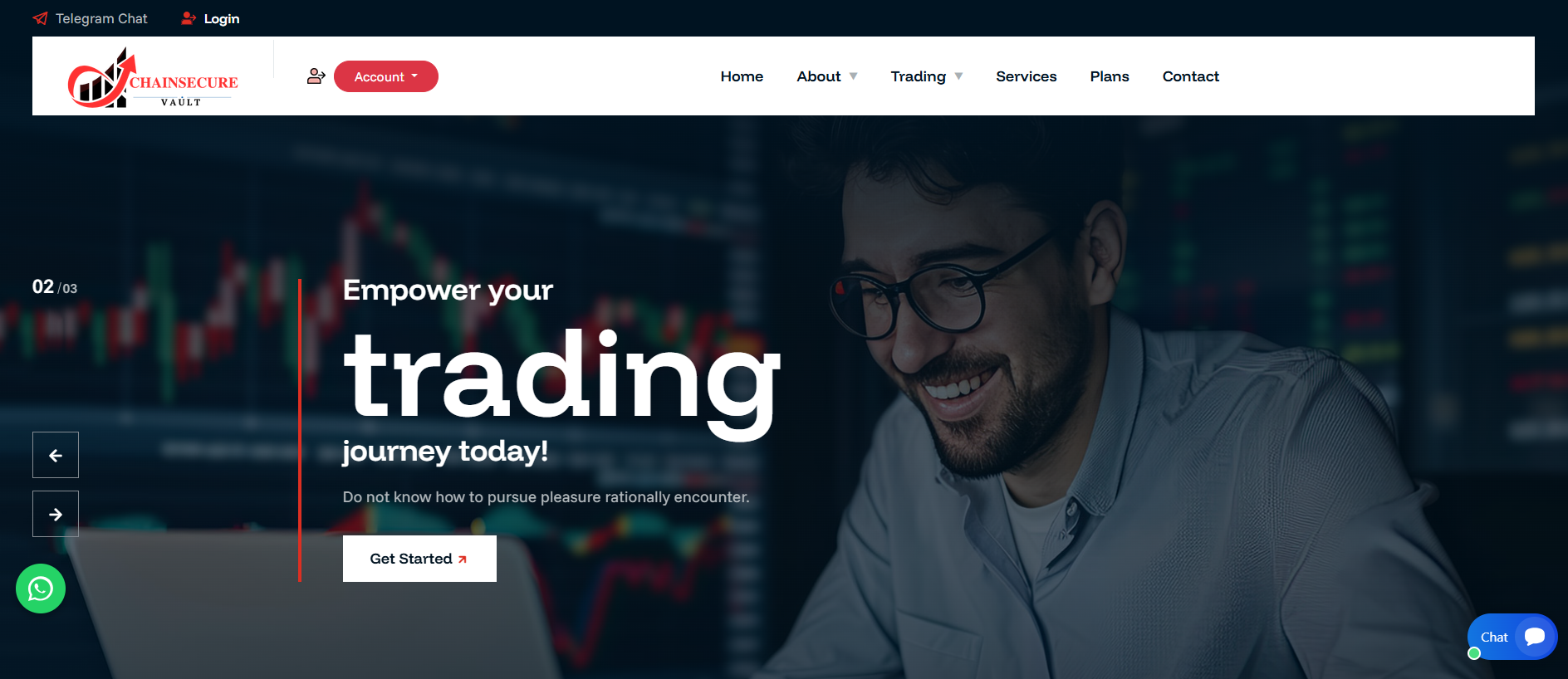 Screenshot of chainsecurevault.com