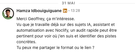 Hamza Idbouiguiguane - Capture LinkedIn