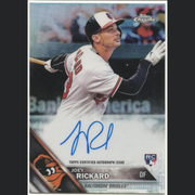 2016 Topps Chrome Joey Rickard Rookie Refractor Autograph /500