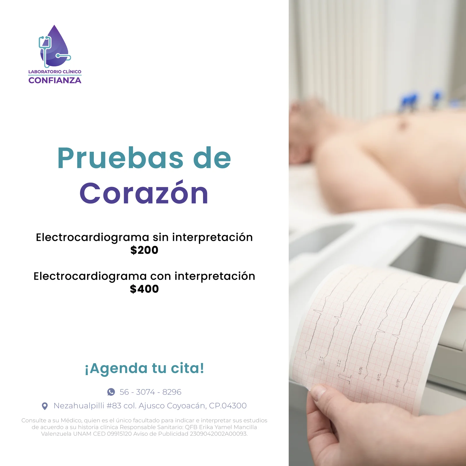 Promoción Química 50 + Biometría Hemática + EGO $940