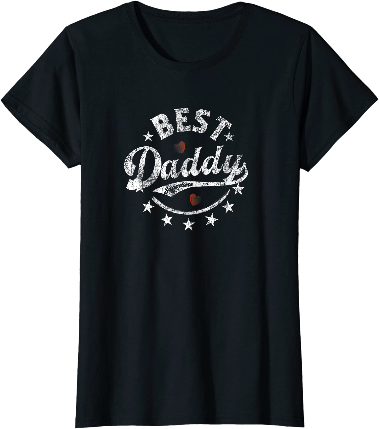 Best Dad Ever For Father’s Day Daddy Vintage Retro Ladies’ Crewneck T-Shirt