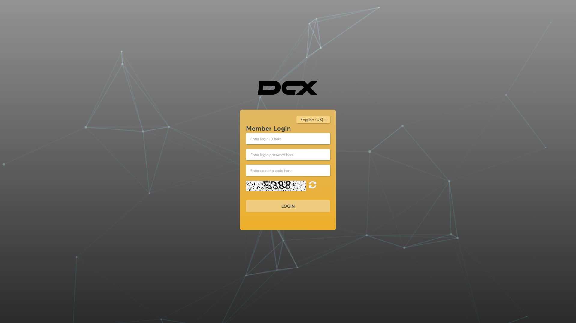 Forensic screenshot of dcxlink.com showing the phishing page layout