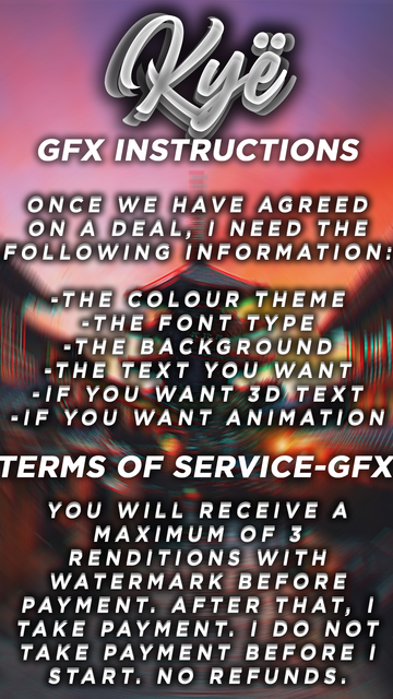 Kyë's GFX ToS